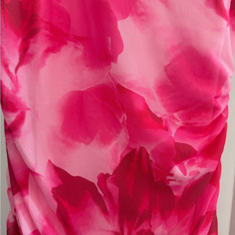 BTFBM Women Bodycon Maxi Summer Sleeveless Floral Ruched Dress - Picture 6 of 11